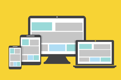 Smartphone, Tablet und Desktop-Bildschirm